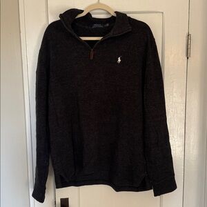 Ralph Lauren Charcoal Quarter-Zip Pullover